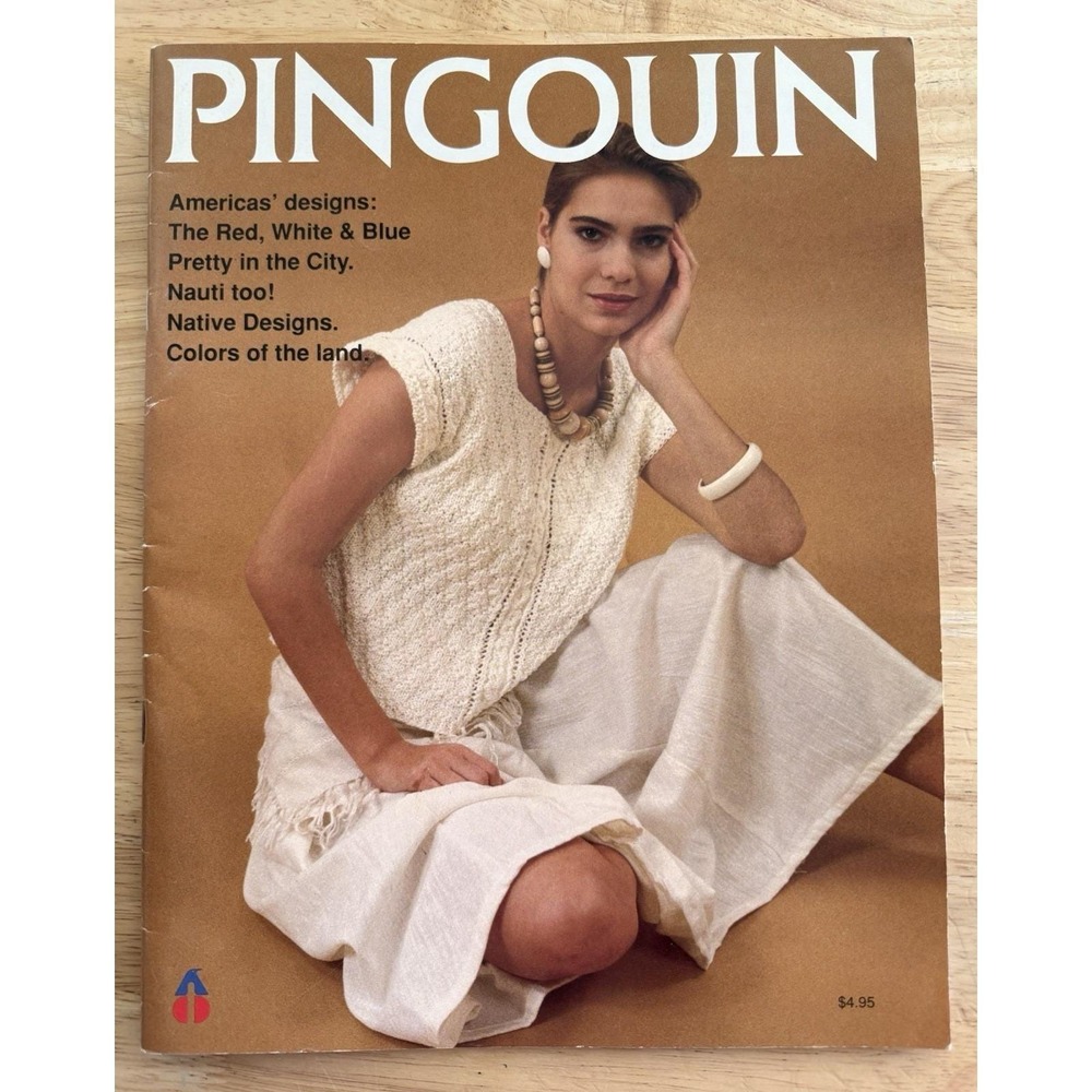 Pingouin Knitting Magazine Americas' Designs: Red, White & Blue - Vintage